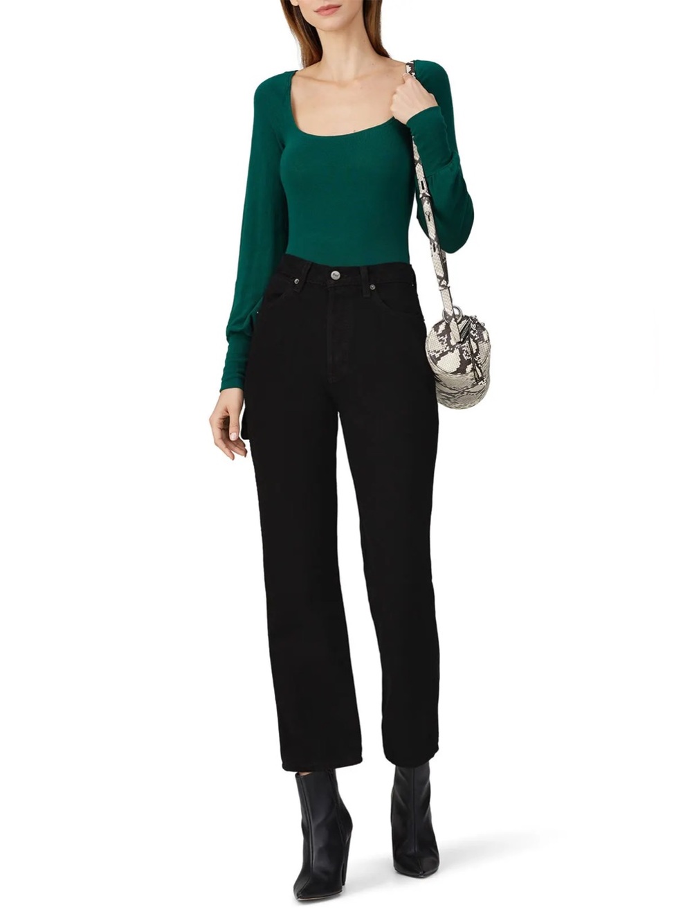 Reformation Carpenter Jeans Black Waist 29